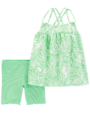 Carter's Baby Girl 2 Piece Outfit - Green 3M