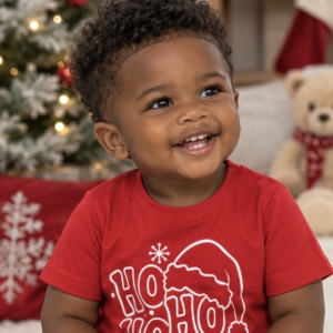 Baby Boy Christmas Shirt - Ho Ho Ho - 6-9M