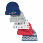 5 pack baby boy hats - Red, Blue