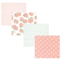Baby Girl 4 Pack Receiving Blankets - Peach