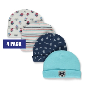 4 Pack Hats Set - Blue