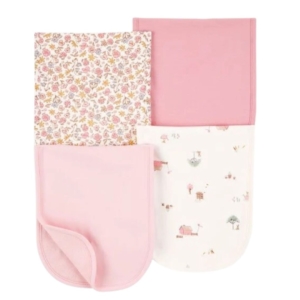Carter's Baby Girl 4 Pack Burpcloths - Pink