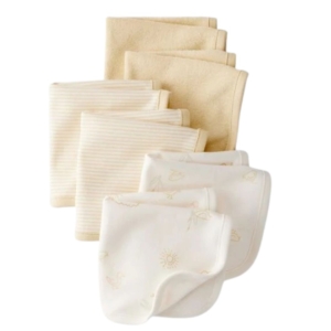 Carter's 6 Pack Washcloths - Yellow