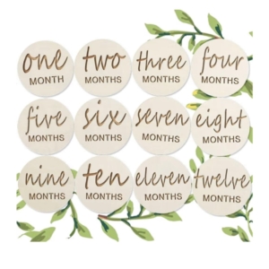Wooden Milestone Cards