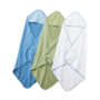 3 Pack Towels - Blue, Green, White