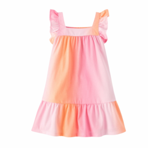 Baby Girl Dress - Pink & Peach Ombre - 9-12M