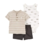 Carter's Baby Boy 3 Piece Set - Nude - 3M