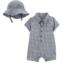 Carter’s Baby Boy Romper and Bucket Hat Set - 9M