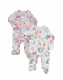 Baby Girl 2 Pack Sleepers - Fruity - 0-3M