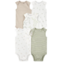Carter's 5 Pack Unisex Onesies - 3M & 6M - 6M