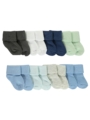 Baby boy 8 pack socks - 0-6M Blue