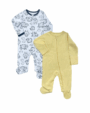2 Pack Sleepers - Yellow Cloud - 0-3M