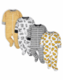 Gerber Baby Boy 4 Pack Sleepers - Taco - New Born
