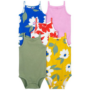 Carter's 5 Pack Baby Girl Onesies - Multi-Coloured - 3M