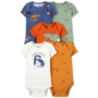 Carter's 5 Pack Baby Boy Onesies - Dino-mite 6-9M & 9-12M - 9-12M