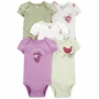 Carter's 5 Pack Baby Girl Onesies - Smiles and Sunshine 6M & 9M - 6M