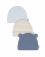 Gerber 3 Pack Hats- Blue - New Born