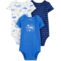 Carter's 3 Pack Baby Boy Onesies - Whale - New Born & 3M - New Born